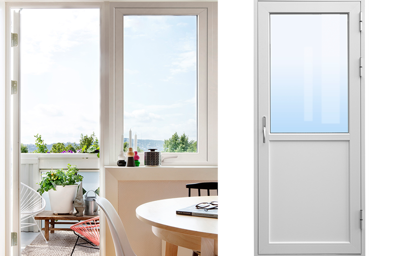 Produktbilde av H-vinduet+ balkongdør i PVC